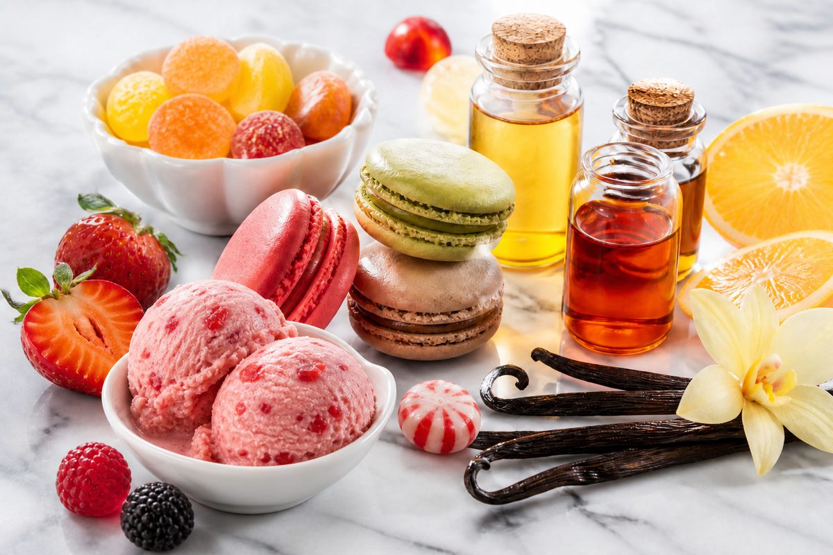 Arômes alimentaires — confiserie, glace et fruits